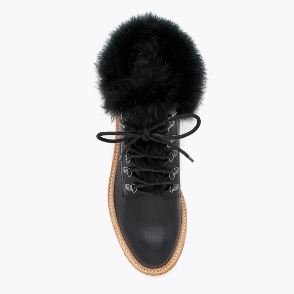 Botkier The Winter boot Genuine Rabbit Fur Trim - Picture 3 of 5